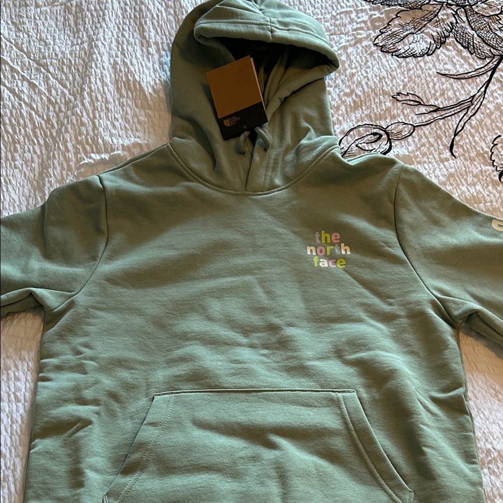 The North Face Sage Green Pullover Hoodie EVO proud HD sz small